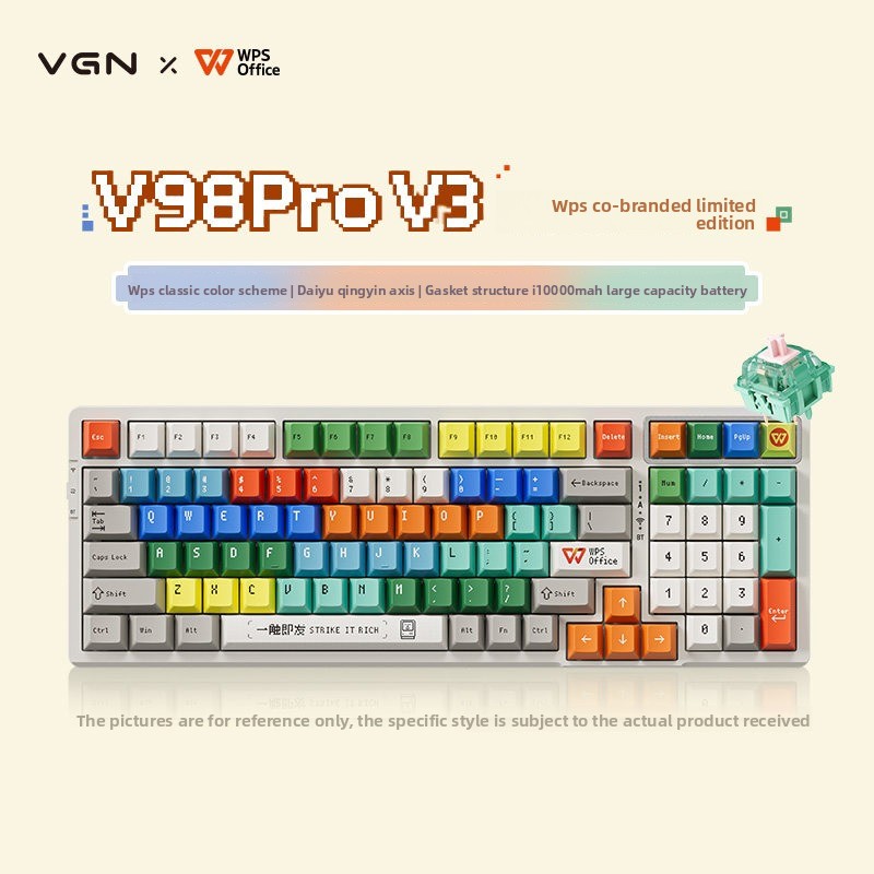 Laptop Accessories Brand - Clavier mécanique personnalisé VGN V98Pro V3
