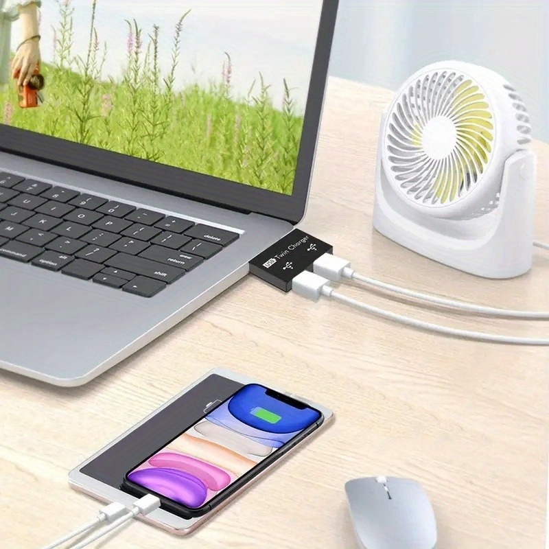 Répartiteur USB2.0 1 mâle à 2  - Laptop Accessories Gadgets avis et prix