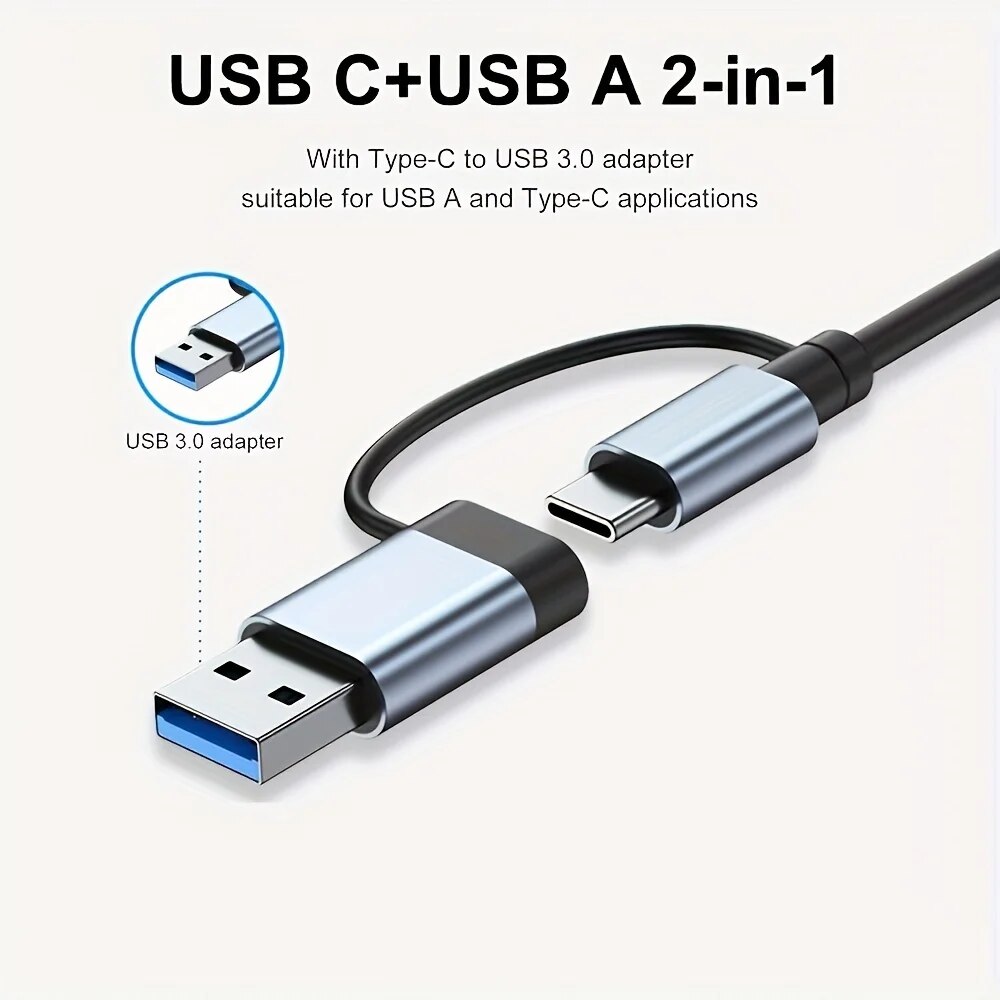 Hub USB3.0 2 en 1, 7 ports, ex - Laptop Accessories Gadgets avis et prix